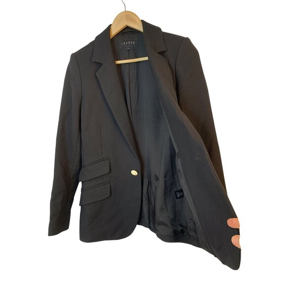 Laveer Womens Military Wool Blazer Theme Jacket Size 4 S RAA10415 Portugal EUC - Picture 2 of 10